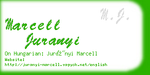 marcell juranyi business card